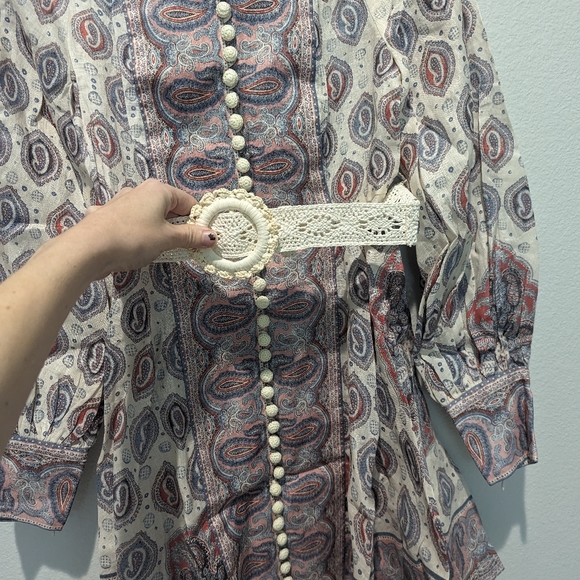 Zimmermann Vitali Button Up Mini Dress - Picture 4 of 11